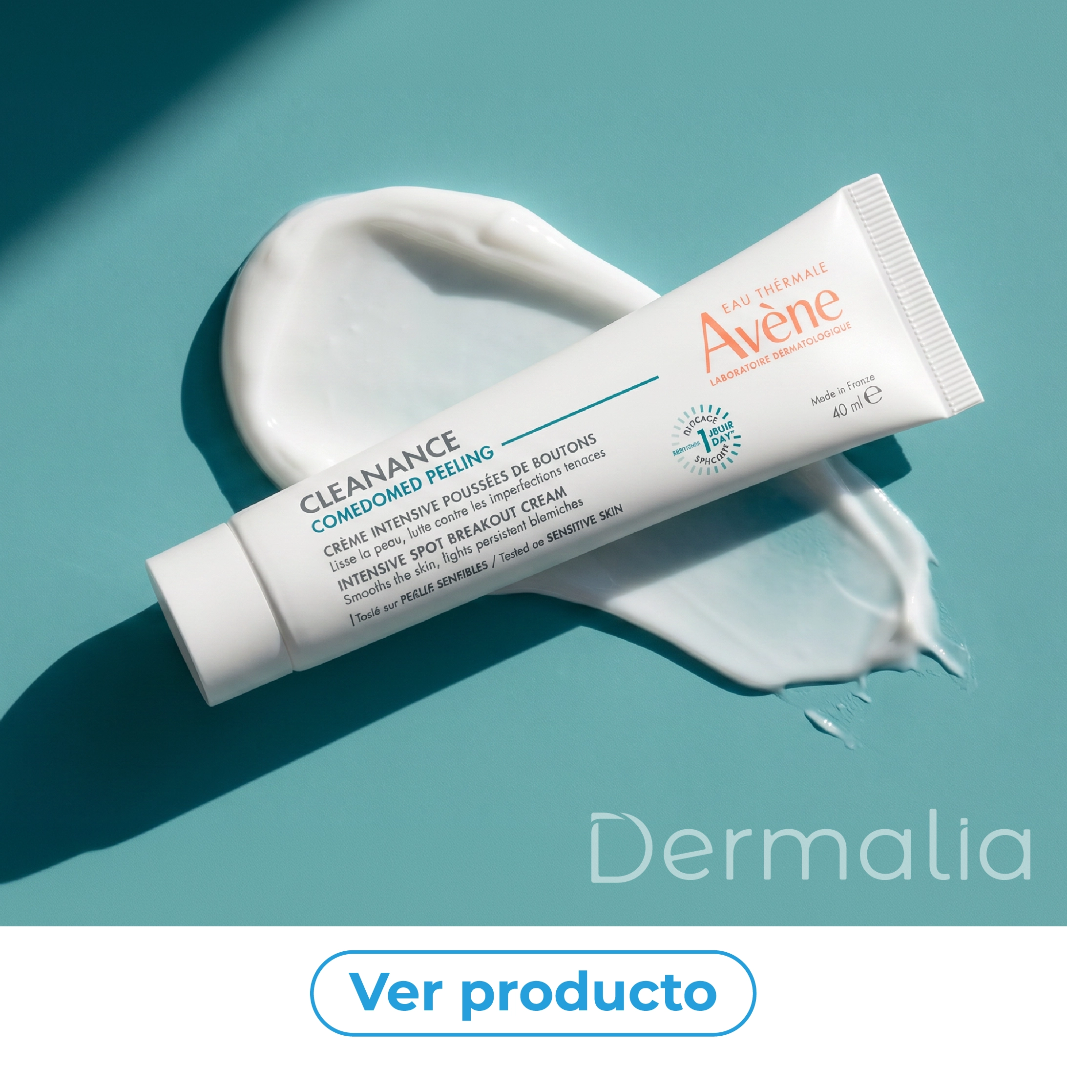 Avène Cleanance Comedomed Peeling, tratamiento localizado para imperfecciones y brotes persistentes en piel con tendencia acneica.